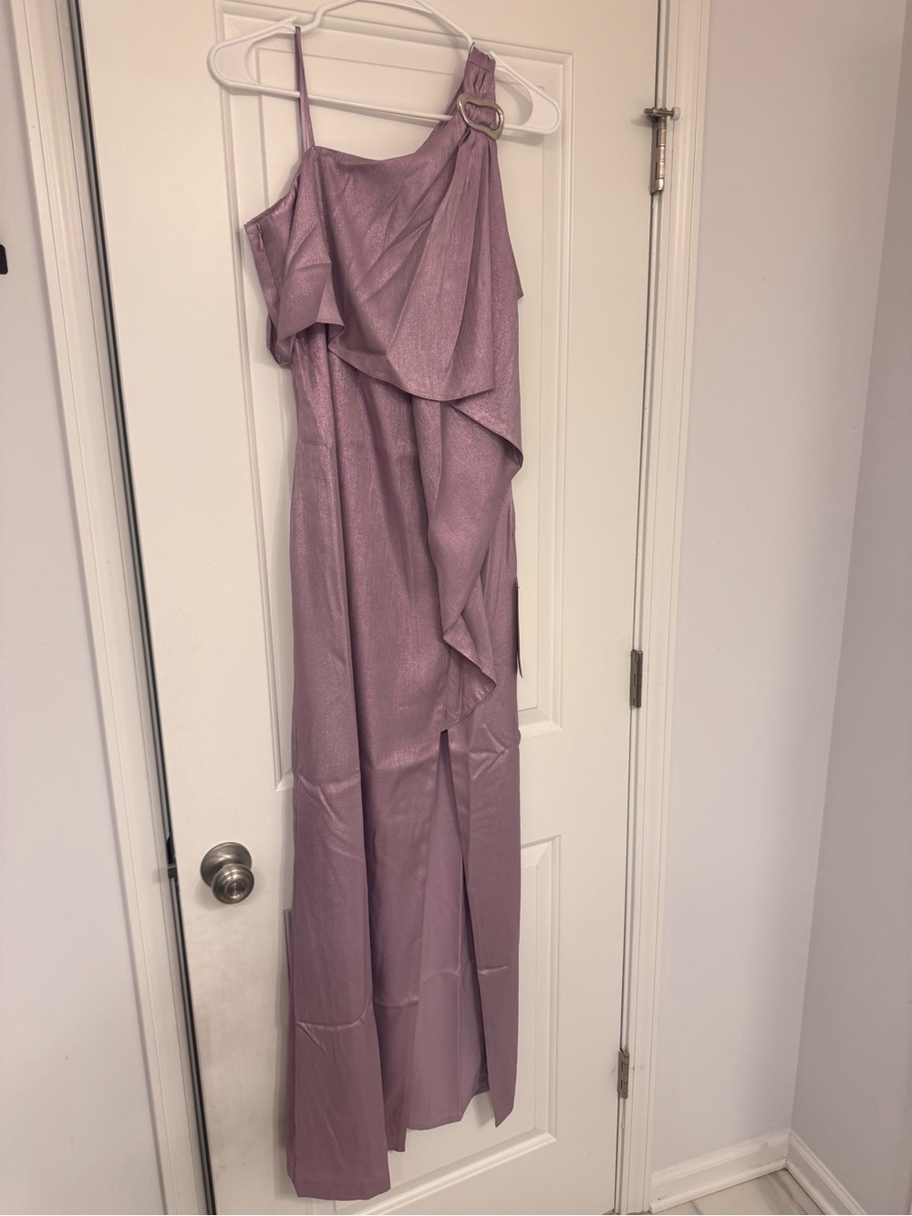 Adrianna Papell Shimmery Lilac Gown